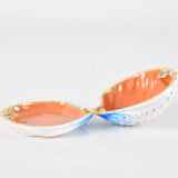 Jeweled Sea Shell Trinket Box Collectible Painted Enameled Decorative Container