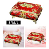 Floral Engraved Trinket Box Retro Treasure Organizer