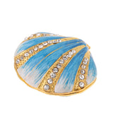 Bejeweled Trinket Box Hinged Jewelry Ring Figurine Collectible