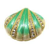 Bejeweled Trinket Box Hinged Jewelry Ring Figurine Collectible