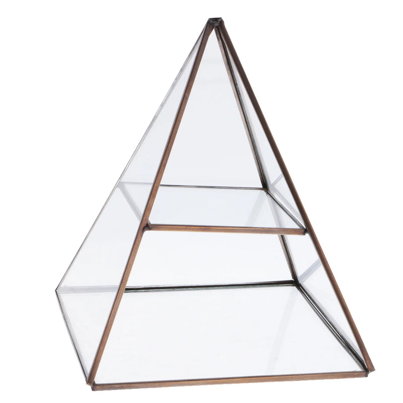 Shinnie Jewelry Display Stand Pyramid Glass Box