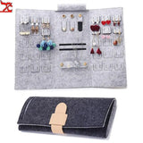 Portable Jewelry Roll-Up Storage Bag for Travel