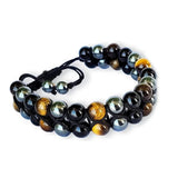 Triple Protection Bracelet Double Layer Beaded Hand Chain for Women Men