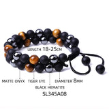Triple Protection Bracelet Double Layer Beaded Hand Chain for Women Men
