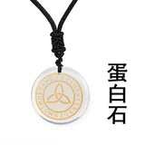 Triple Moon Goddess Necklace Pagan Wicca Celtic Knot Pendant