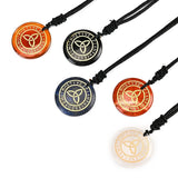 Triple Moon Goddess Necklace Pagan Wicca Celtic Knot Pendant