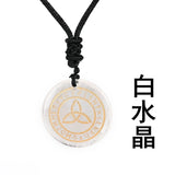 Triple Moon Goddess Necklace Pagan Wicca Celtic Knot Pendant