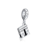 Triumphal Arch Pendant Charms 925 Sterling Silver Beads Women DIY Jewelry