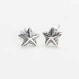 925 Sterling Silver Starfish Earrings with CZ