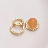14K Plated Copper Double Hole Loose Bead Rings Spacers DIY Findings