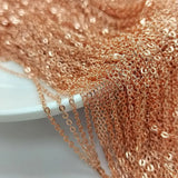 Plated Copper Necklace Earring Link Chains DIY Jewelry Findings