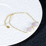 Natural Baroque Pearl Bracelet 925 Silver Two Strong Light Button Pearl Jewelry