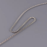 S925 Sterling Silver Popcorn Necklace Thai Silver Long Chain Pendant