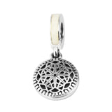 925 Silver True Yoga Dangle Charm Bracelet Bead for Jewelry Making