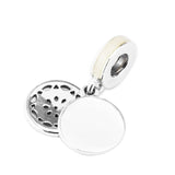 925 Silver True Yoga Dangle Charm Bracelet Bead for Jewelry Making