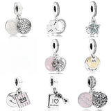 Tropical Starfish & Sea Shell Charm for Europe Bracelet 925 Sterling Silver