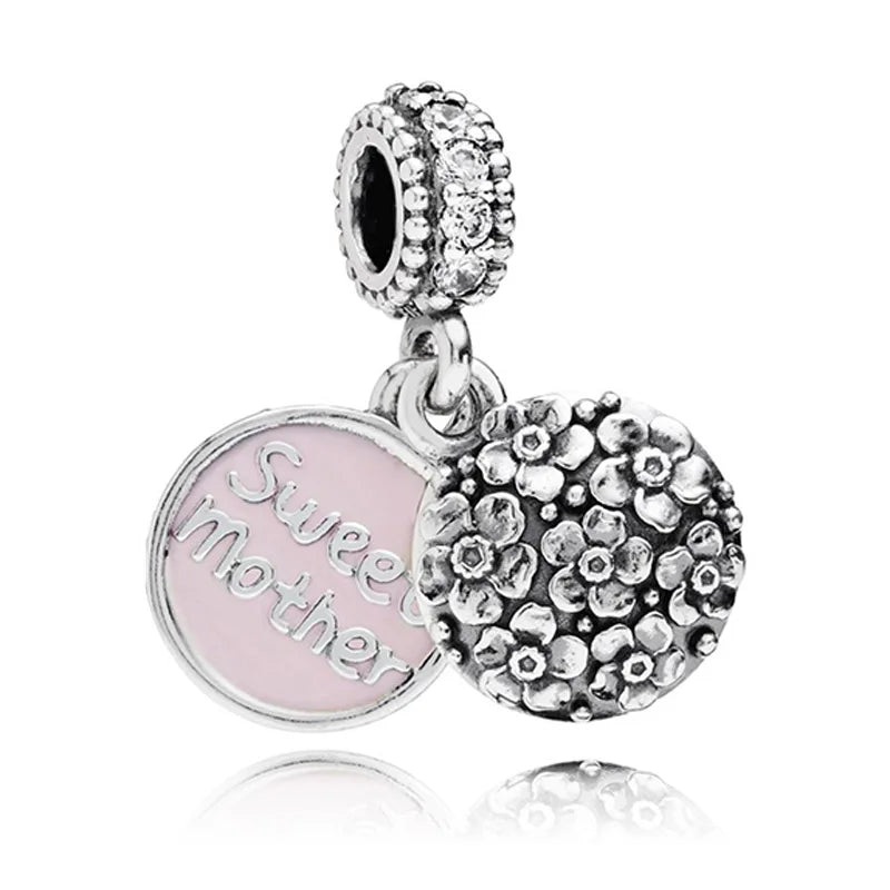 Tropical Starfish & Sea Shell Charm for Europe Bracelet 925 Sterling Silver