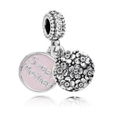 Tropical Starfish & Sea Shell Charm for Europe Bracelet 925 Sterling Silver
