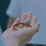 MUN KA YOUNG Hair Clip Rope Skull Shape Eardrop For Women