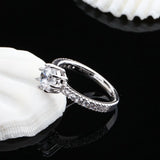 Trumium 0.8ct 925 Silver Ring for Women 5A CZ High Fine Jewelry