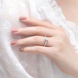 Trumium 0.8ct 925 Silver Ring for Women 5A CZ High Fine Jewelry