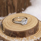 Trumium 1.25CT Sterling Silver Ring 5a CZ Engagement Wedding Bands
