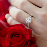 Trumium 1.25CT Sterling Silver Ring 5a CZ Engagement Wedding Bands