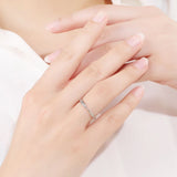925 Silver Couples Ring Lozenge Micro-set Adjustable Pair Rings Men Women