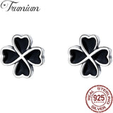 S925 Sterling Silver Clover Stud Earrings, Allergy Free