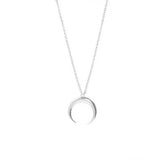 925 Silver Moon Necklace Crescent Pendant Gift