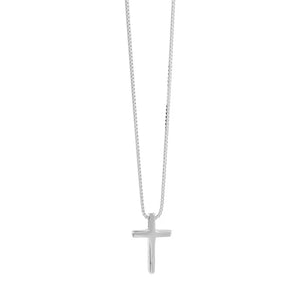 925 Silver Cross Pendant Necklace for Women Bohemian Jewelry