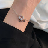 925 Silver Dream Catcher Feather Charm Bracelet & Bangle