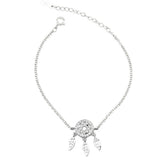 925 Silver Dream Catcher Feather Charm Bracelet & Bangle