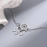 925 Silver Dream Catcher Feather Charm Bracelet & Bangle
