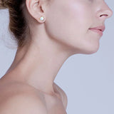 Trumium Cat Stud Earrings 925 Silver Opal Hypoalljsonergenic Women Earrings