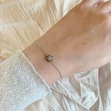 925 Silver Plum Bossom Bracelets Flower Zircon Sweet Fine Jewelry