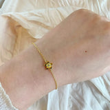 925 Silver Plum Bossom Bracelets Flower Zircon Sweet Fine Jewelry