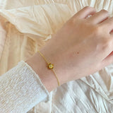 925 Silver Plum Bossom Bracelets Flower Zircon Sweet Fine Jewelry