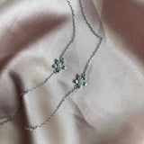 925 Silver Plum Bossom Bracelets Flower Zircon Sweet Fine Jewelry