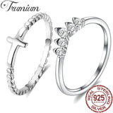 925 Silver Cross Ring for Women