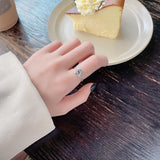 925 Silver Ring with Natural Moonstone Gemstone for Women Wedding Engagement