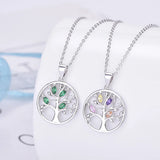 925 Silver Tree of Life Dream Catcher Pendant Necklace for Women