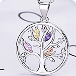925 Silver Tree of Life Dream Catcher Pendant Necklace for Women