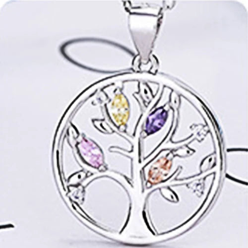 925 Silver Tree of Life Dream Catcher Pendant Necklace for Women