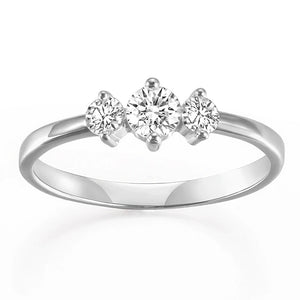 925 Silver Stackable Rings Set Sparkling Zircon Wedding Jewelry