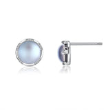 Moonstone Stud Earrings for Women