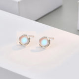 Moonstone Stud Earrings for Women