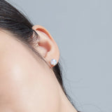 Moonstone Stud Earrings for Women
