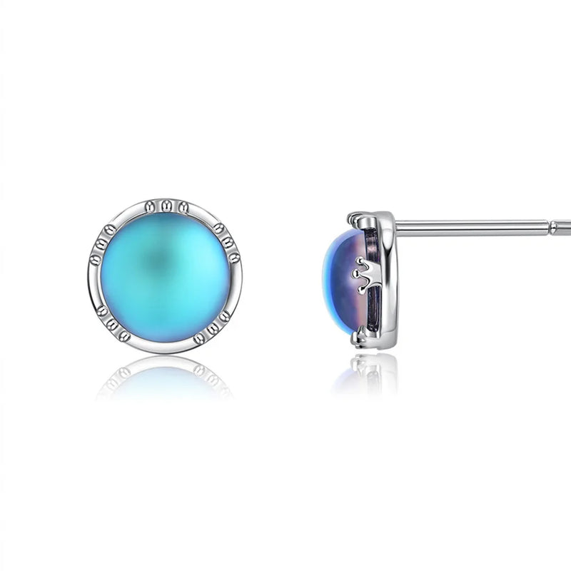 Moonstone Stud Earrings for Women
