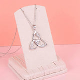 Silver Triangle Celtics Knot Pendant Neckalces for Women